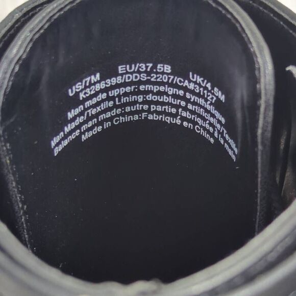 DKNY Black Lace Up Ultra High Heel Combat Boots Womens Size 7 K4982241 - Picture 12 of 12